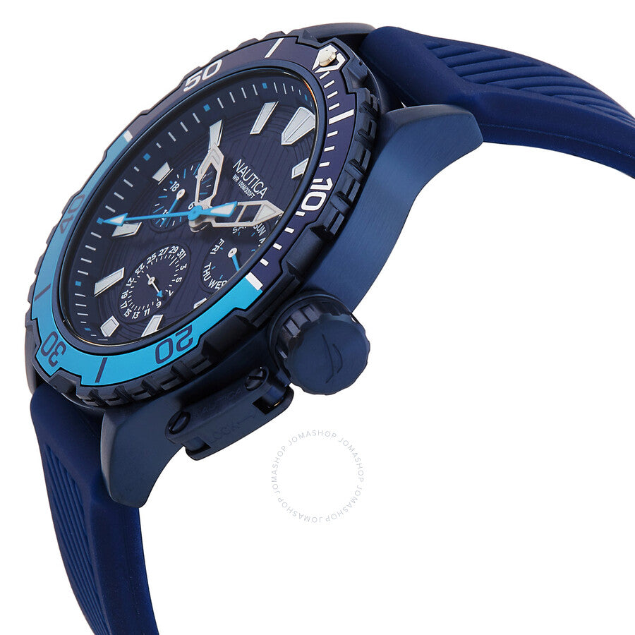 Nautica Glenrock Lagoon Quartz Blue Dial Men's Watch NAPGLAS35 - Dawson Watches #2
