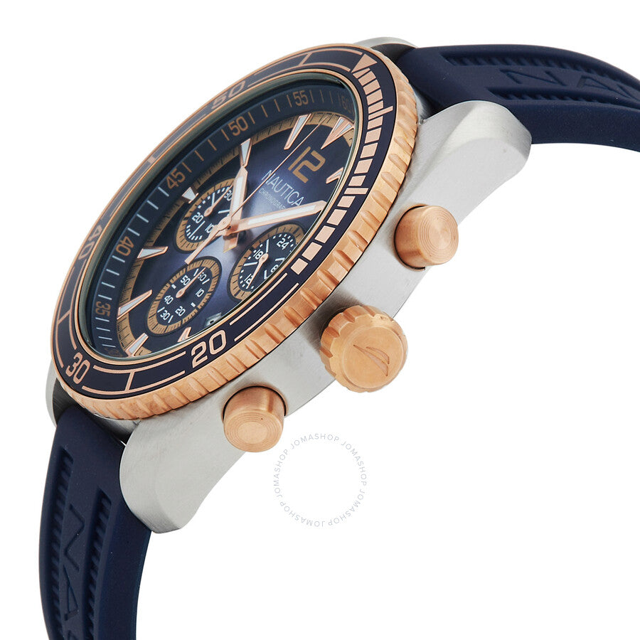 Nautica Key Biscane Chronograph Quartz Blue Dial Men's Watch NAPKBF301 - The Watches Men & Co #2