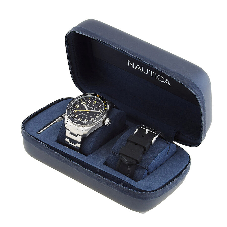 Nautica Key Biscane Quartz Black Dial Men's Watch NAPKBS224 - The Watches Men & Co #4