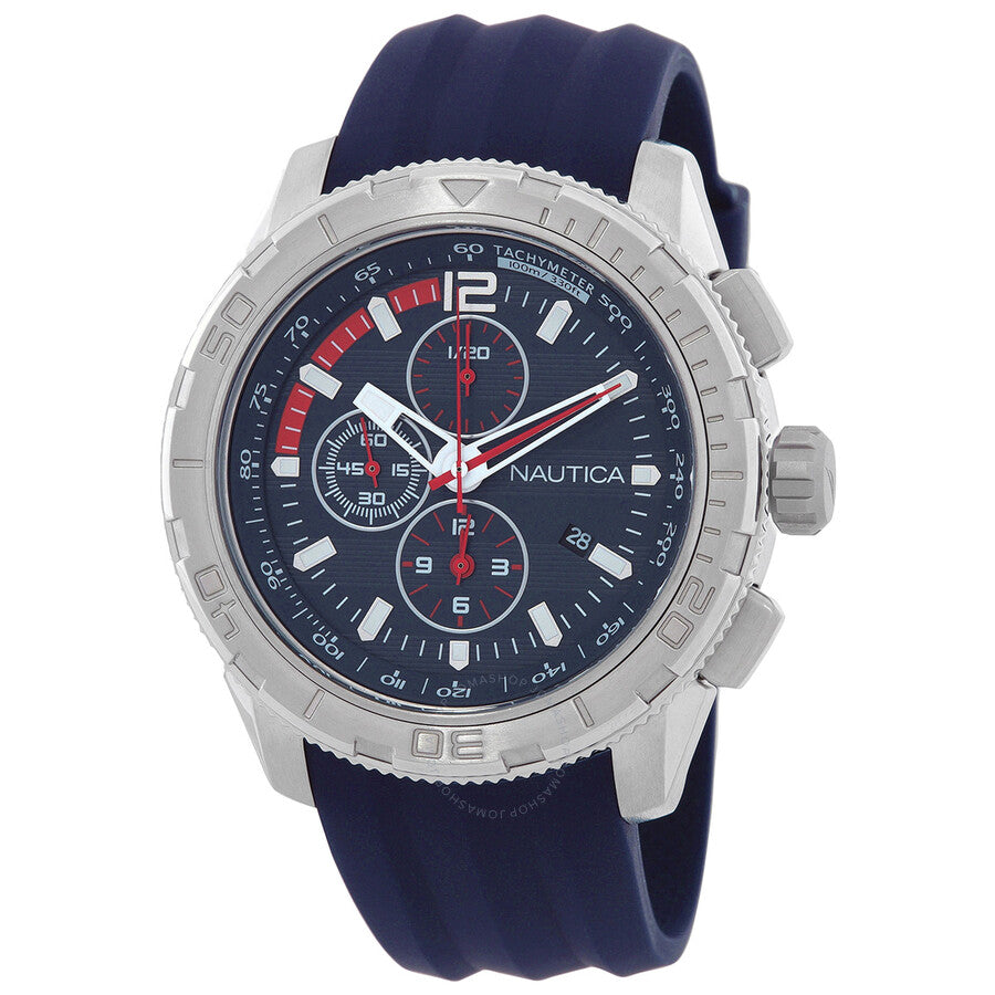 Nautica Naplecr05 Chronograph Quartz Blue Dial Men's Watch NAPLECR05 - Dawson Watches