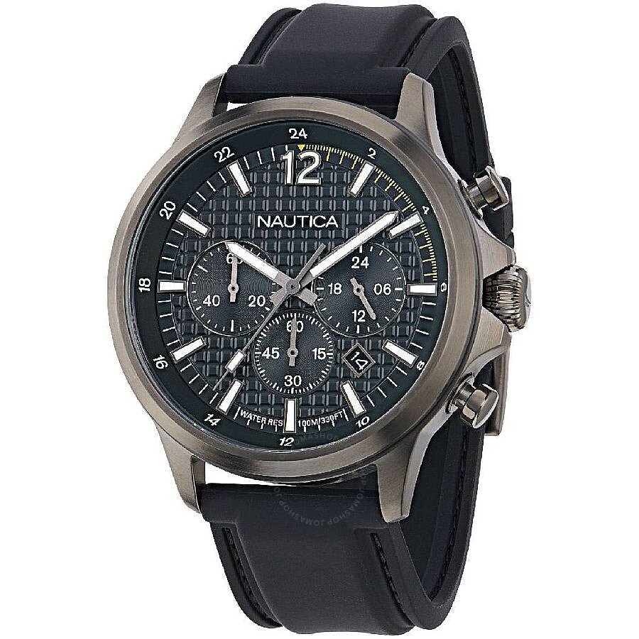 Nautica Nct Blue Ocean Chronograph Quartz Black Dial Men's Watch NAPBOF405 - Dawson Watches