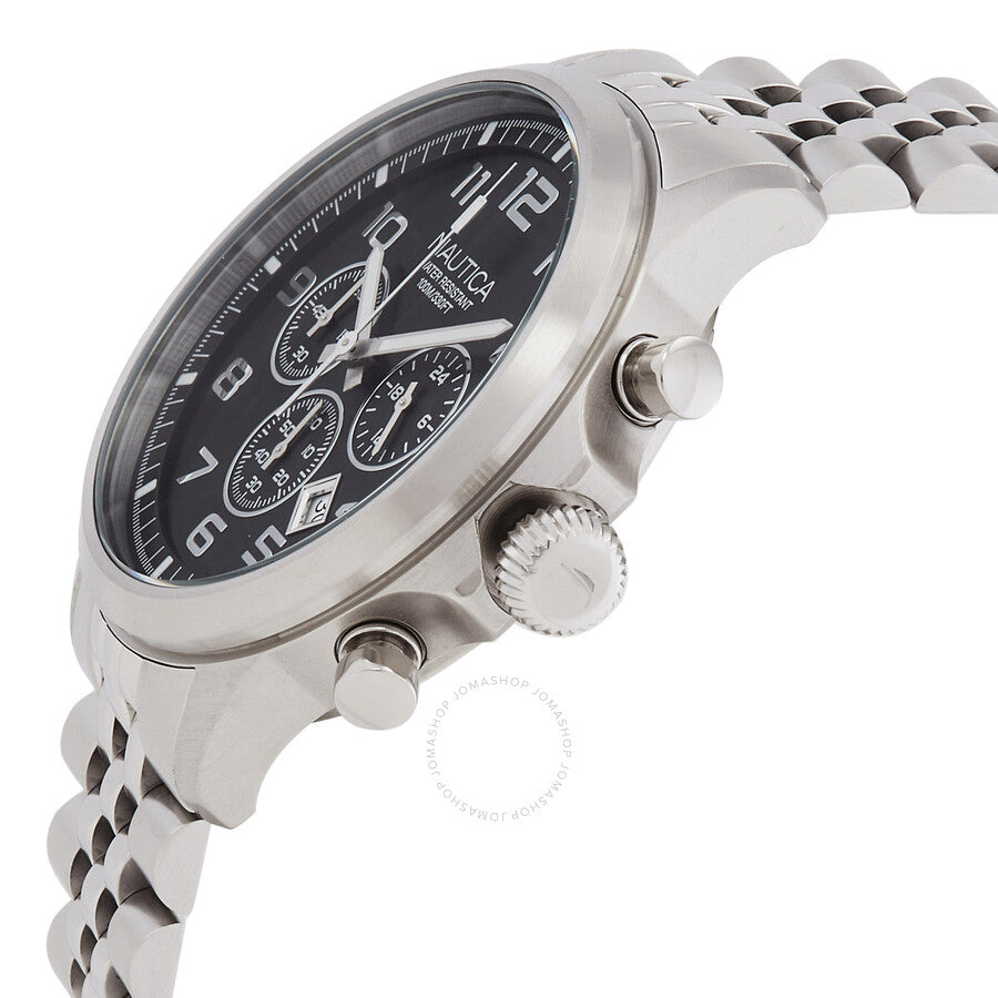 Nautica NCT Blue Ocean Chronograph Quartz Black Dial Men's Watch NAPBOS405 - Dawson Watches #2