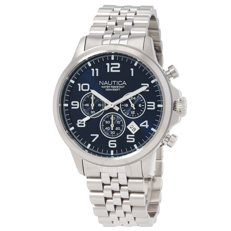 Nautica NCT Blue Ocean Chronograph Quartz Blue Dial Men's Watch NAPBOS406 - Dawson Watches
