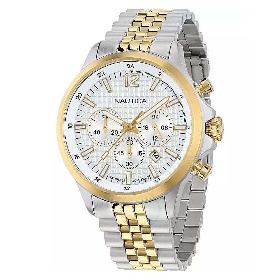 Nautica Nct Blue Ocean Chronograph Quartz Silver Dial Men's Watch NAPBOF408 - Dawson Watches