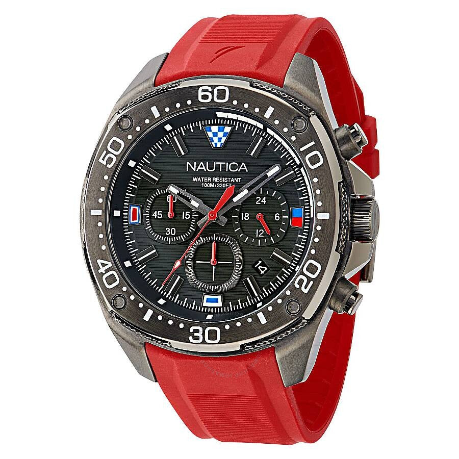 Nautica NCT Blue Sail Chronograph Quartz Black Dial Men's Watch NAPBSF409 - Dawson Watches