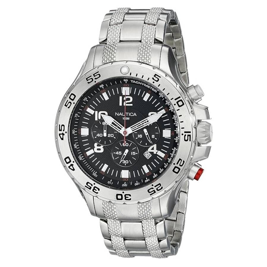 Nautica Nst Chronograph Quartz Black Dial Men's Watch N19508G - Dawson Watches
