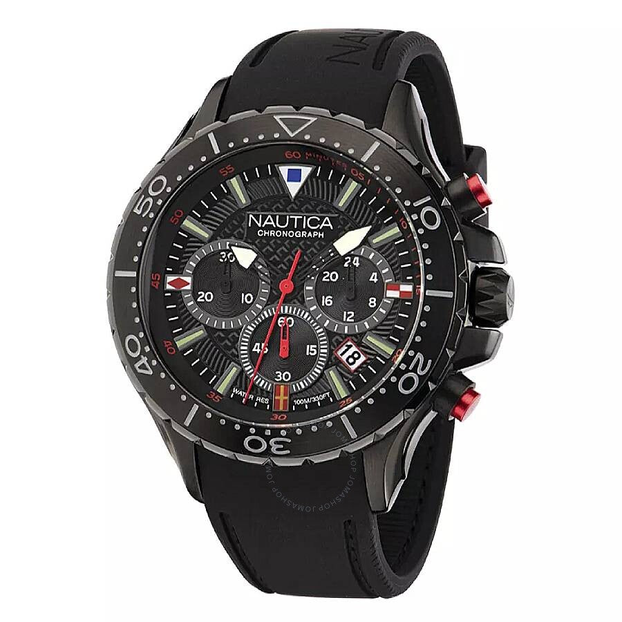 Nautica Nst Chronograph Quartz Black Dial Men's Watch NAPNSF202 - Dawson Watches