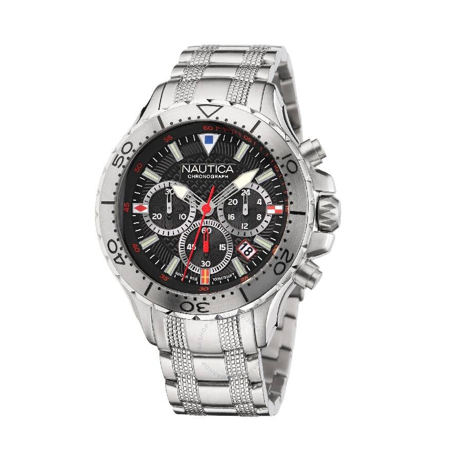 Nautica Nst Chronograph Quartz Black Dial Men's Watch NAPNSF204 - Dawson Watches