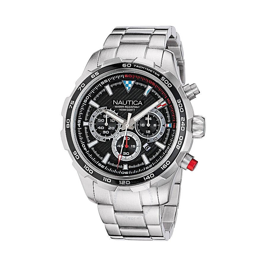 Nautica Nst Chronograph Quartz Black Dial Men's Watch NAPNSF301 - Dawson Watches