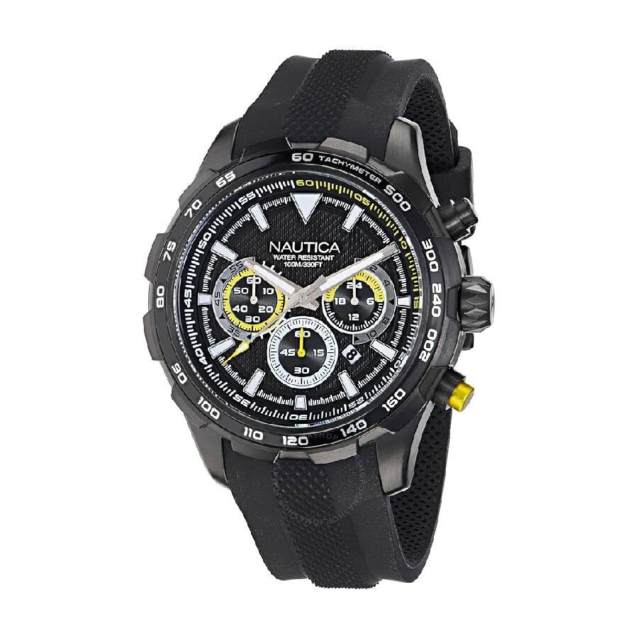 Nautica Nst Chronograph Quartz Black Dial Men's Watch NAPNSF306 - Dawson Watches