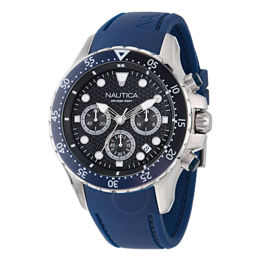 Nautica Nst Chronograph Quartz Black Dial Men's Watch NAPNSF408 - Dawson Watches