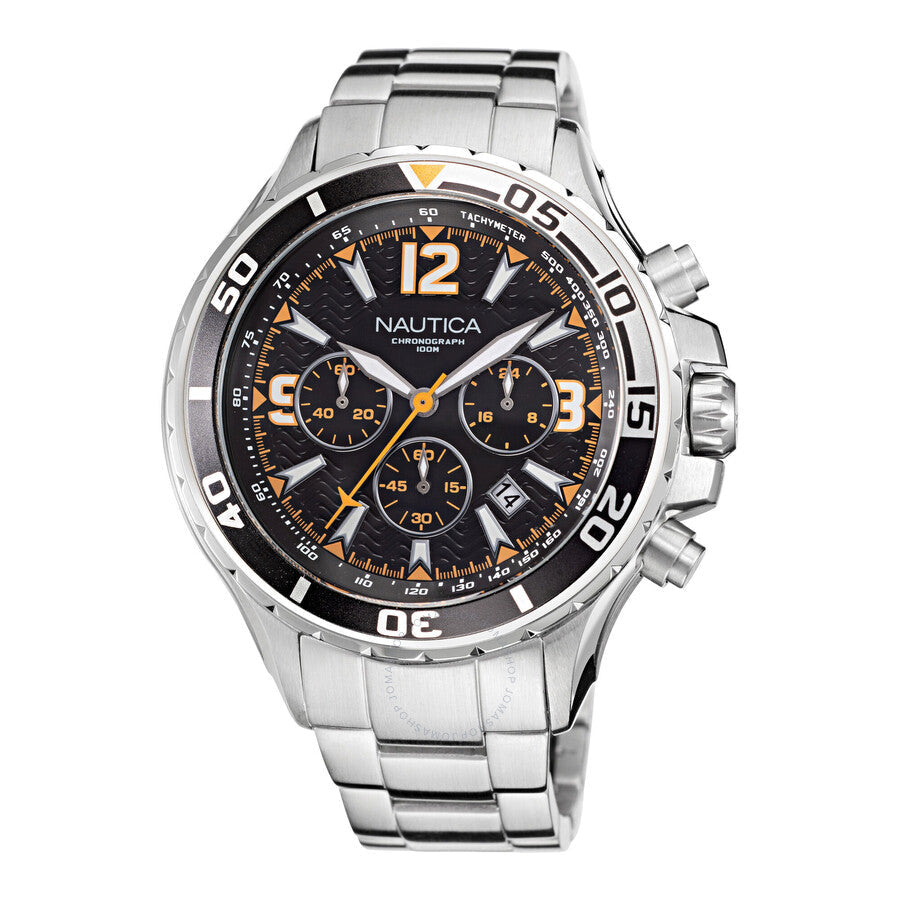 Nautica NST Chronograph Quartz Black Dial Men's Watch NAPNSS217 - Dawson Watches