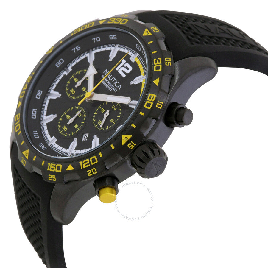 Nautica NST Chronograph Quartz Black Dial Men's Watch NAPNSS403 - Dawson Watches #2