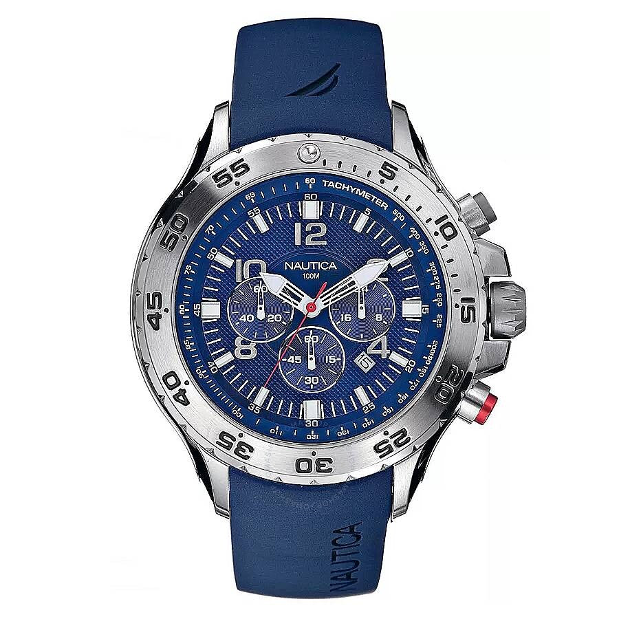 Nautica NST Chronograph Quartz Blue Dial Men's Watch N14555G - Dawson Watches