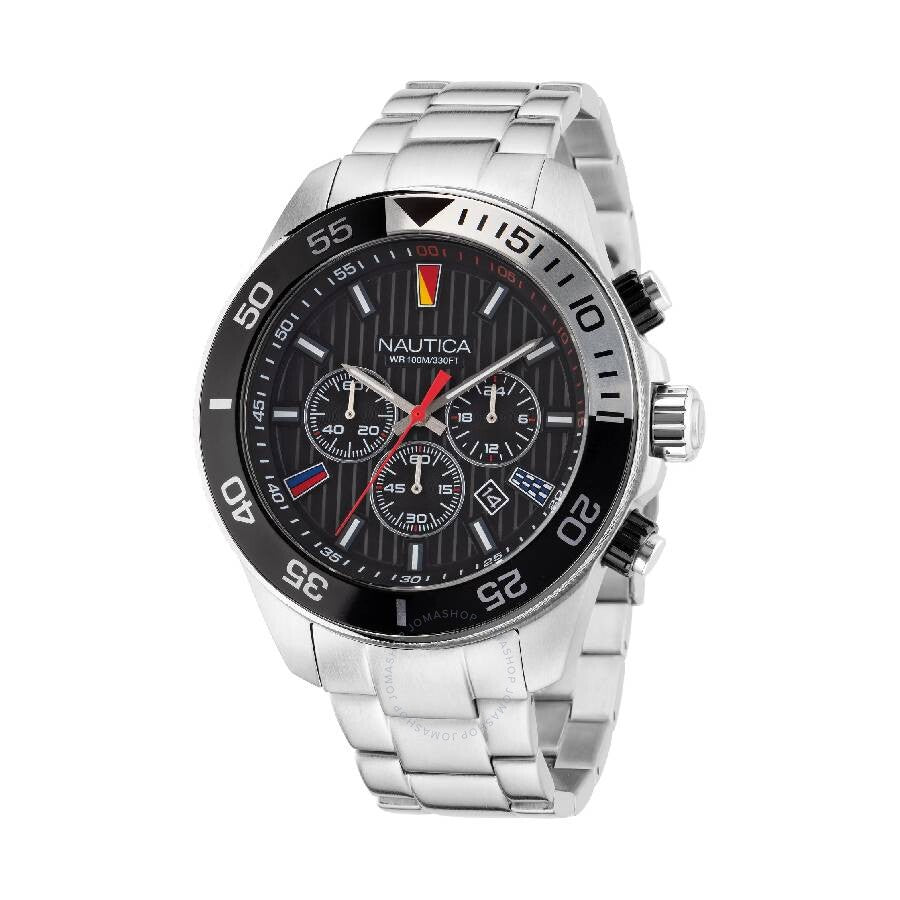 Nautica One Chronograph Quartz Black Dial Men's Watch NAPNOS306 - Dawson Watches