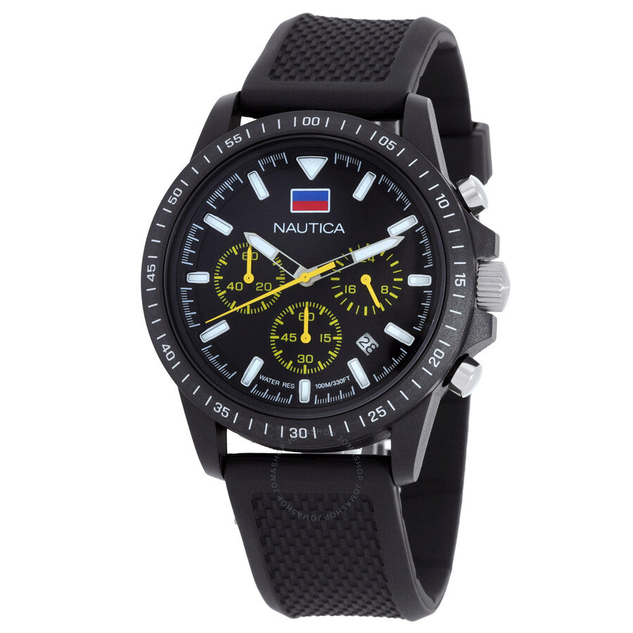 Nautica One Chronograph Quartz Black Dial Men's Watch NAPNOS4S4 - Dawson Watches