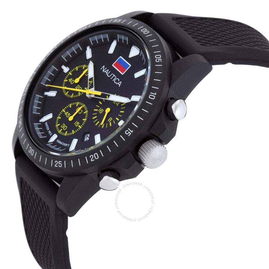 Nautica One Chronograph Quartz Black Dial Men's Watch NAPNOS4S4 - Dawson Watches #2
