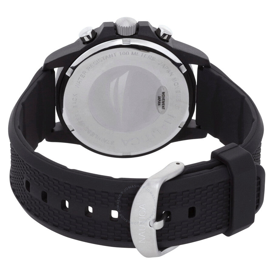 Nautica One Chronograph Quartz Black Dial Men's Watch NAPNOS4S4 - Dawson Watches #3