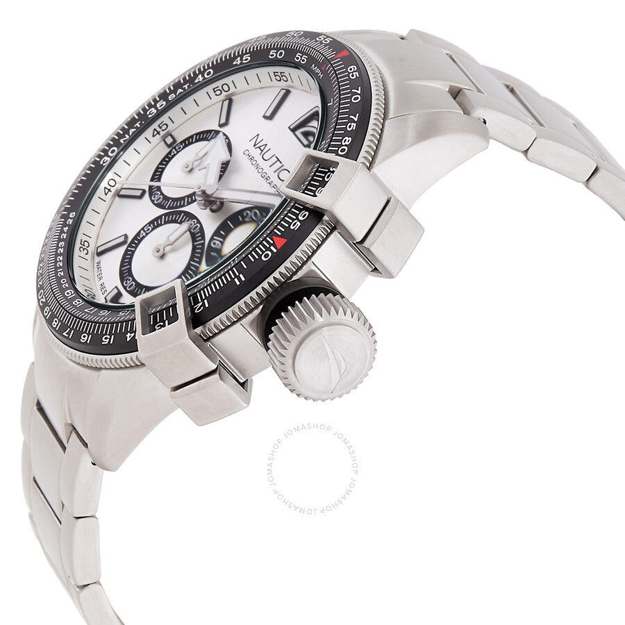Nautica Pacific Beach Chronograph Quartz White Dial Men's Watch NAPBFCF04 - Dawson Watches #2