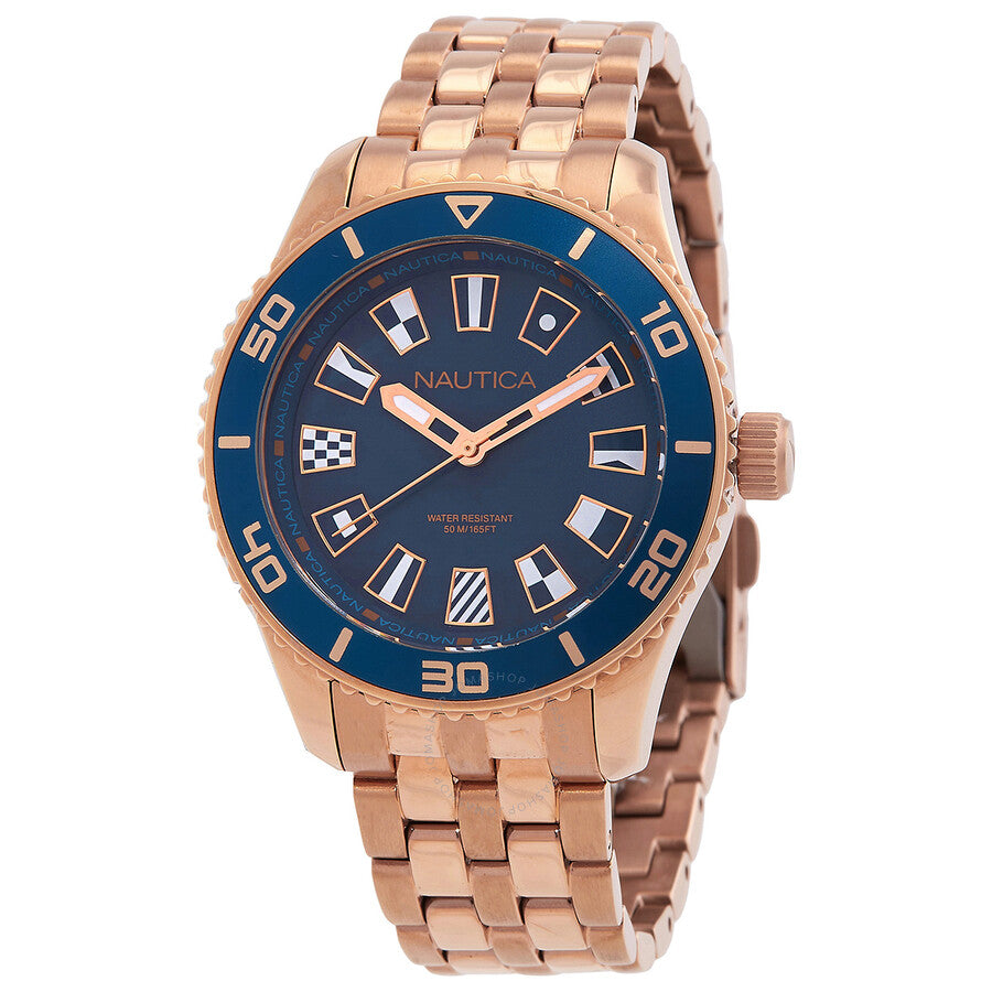 Nautica Pacific Beach Quartz Blue Dial Ladies Watch NAPPBS027 - Dawson Watches