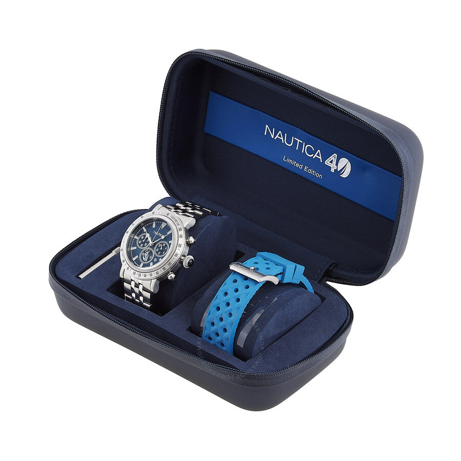 Nautica Spettacolare 40th anniversary Chronograph Quartz Blue Dial Men's Watch NAPSPF302 - Dawson Watches #4