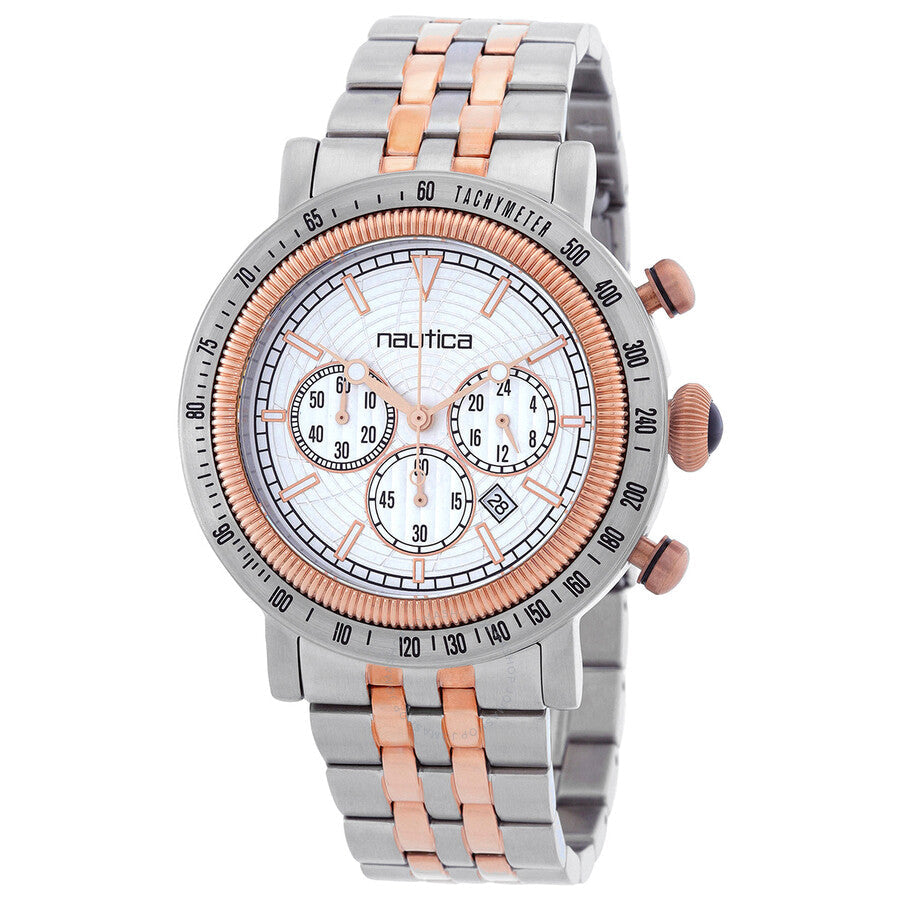 Nautica Spettacolare Chronograph Quartz Silver Dial Men's Watch NAPSPF204 - Dawson Watches