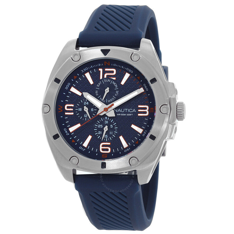 Nautica Tin Can Bay Multifunction Quartz Blue Dial Men's Watch NAPTCS224 - Dawson Watches