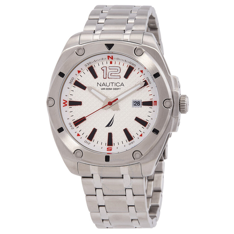 Nautica Tin Can Bay White Dial Men's Watch NAPTCS221 - Dawson Watches