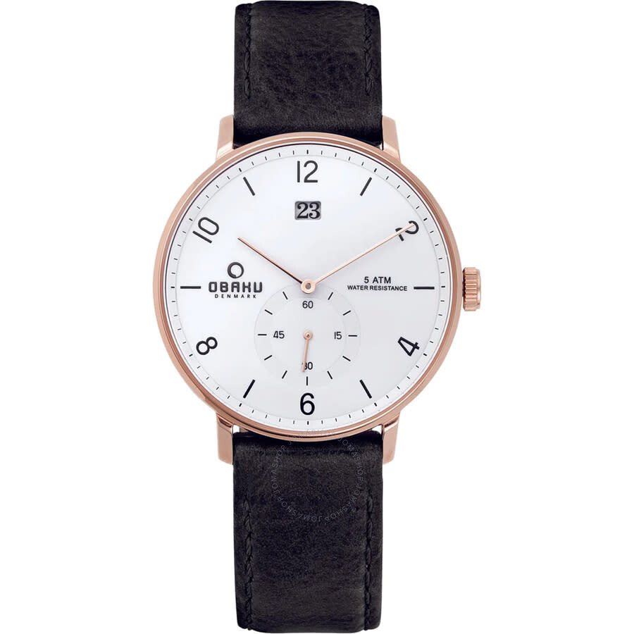 Obaku Denmark Quartz White Dial Ladies Watch V190GDVWRB - Dawson Watches