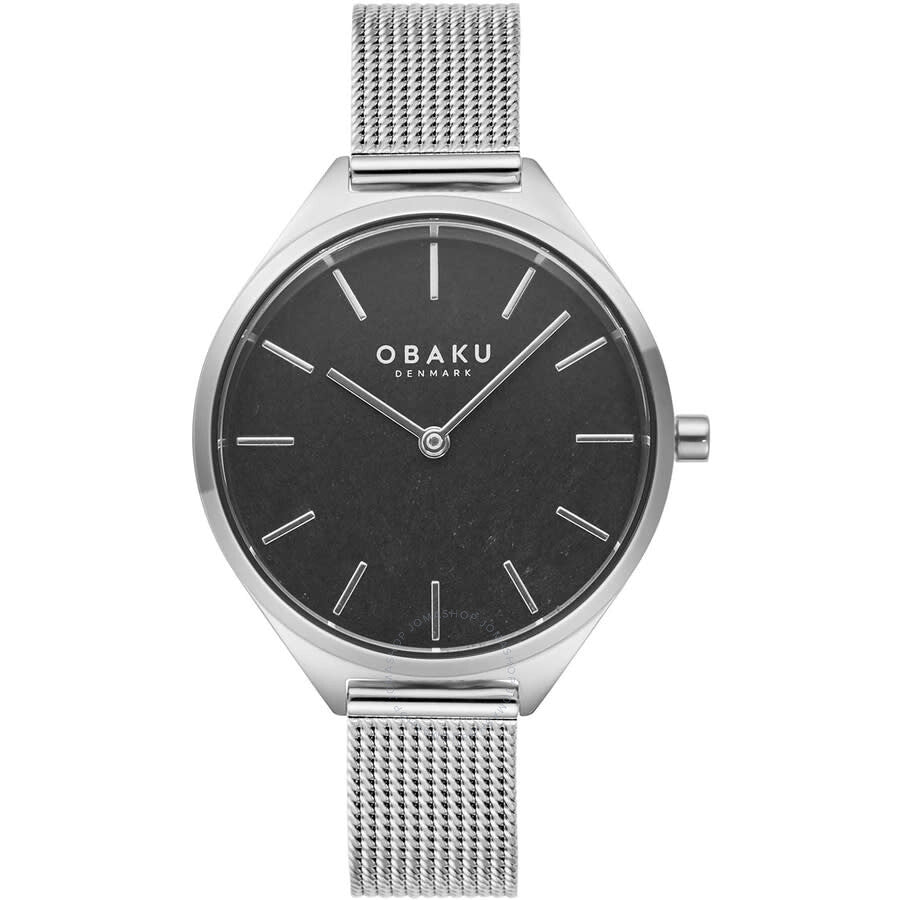 Obaku Kaffe Quartz Black Dial Ladies Watch V257LHCNMC - Dawson Watches