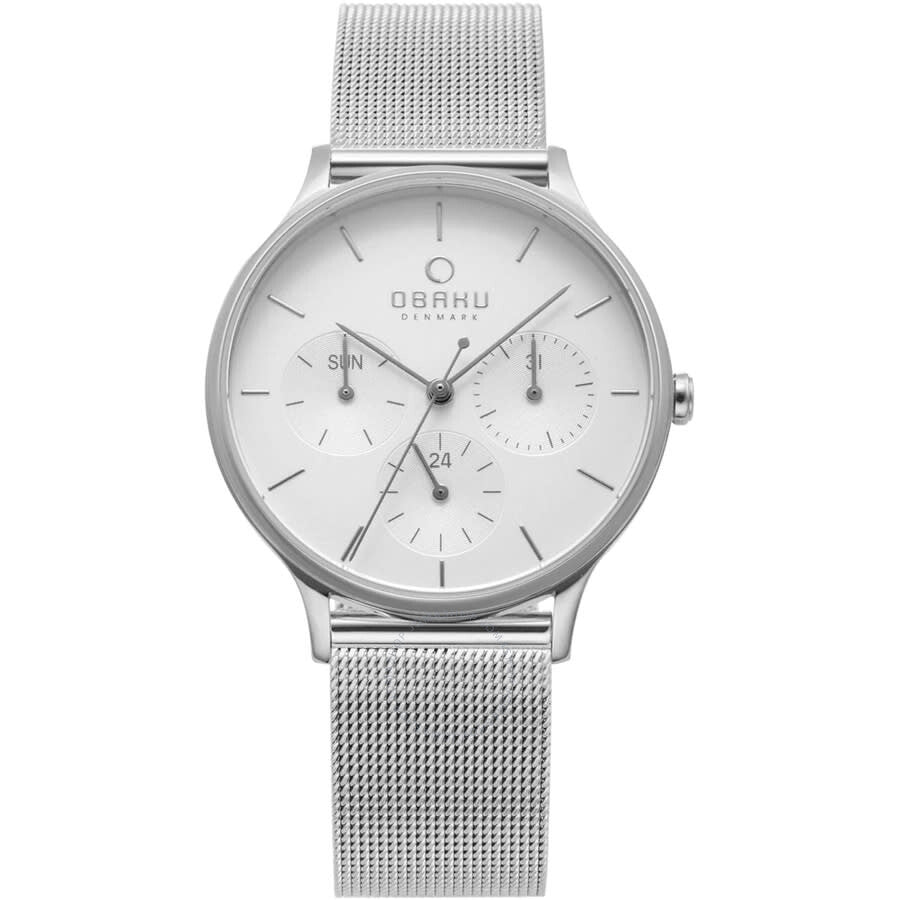 Obaku Lind Quartz White Dial Ladies Watch V212LMCIMC - Dawson Watches
