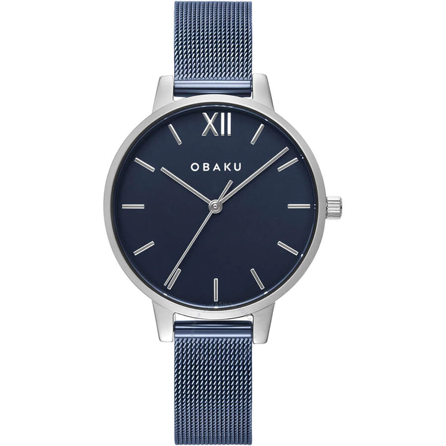 Obaku Liv Arctic Quartz Blue Dial Ladies Watch V209LXCLML - Dawson Watches