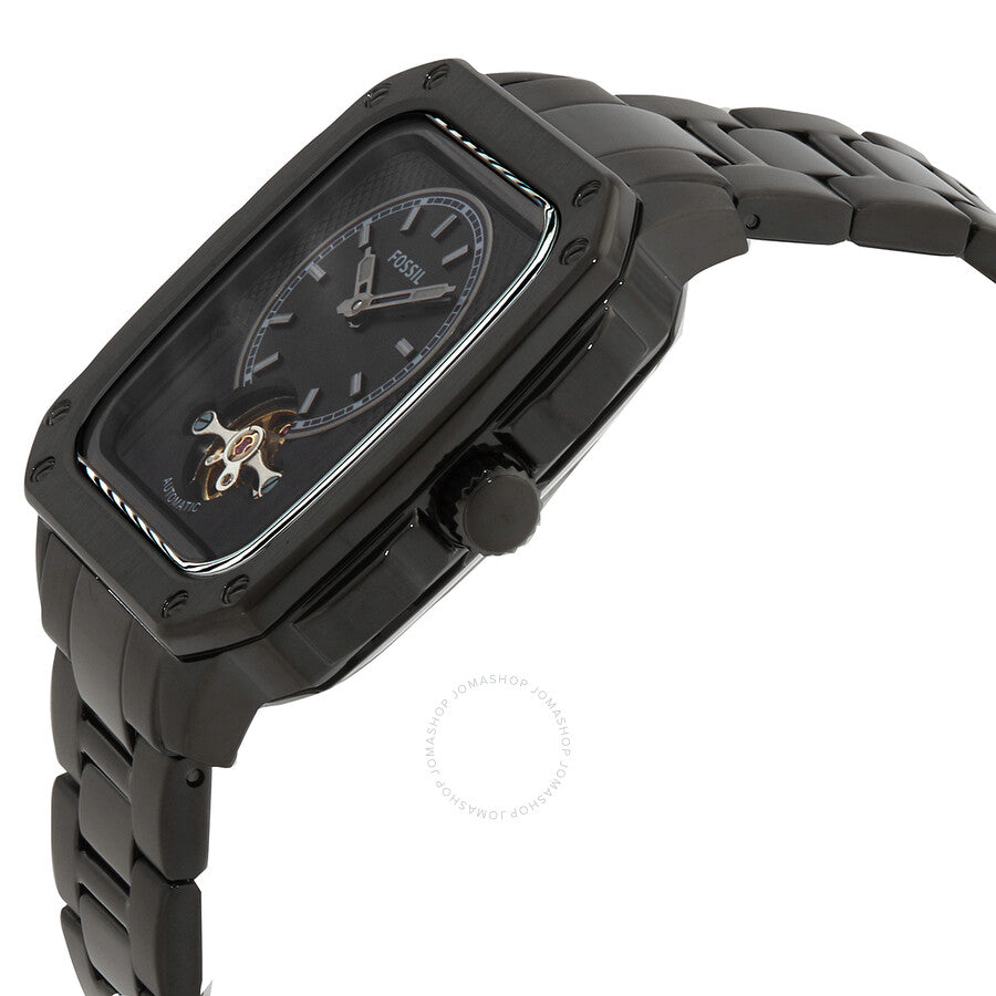 Open Box - Fossil Inscription Automatic Black Dial Men's Watch ME3238 - Dawson Watches #2