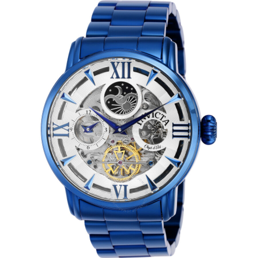 Open Box - Invicta Objet D Art Automatic Day-Night Silver Dial Men's Watch 40988 - Dawson Watches