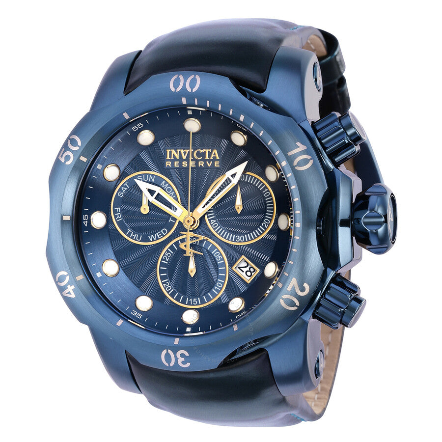 Open Box - Invicta Reserve Venom Chronograph Quartz Blue Dial Men's Watch 36286 - Dawson Watches