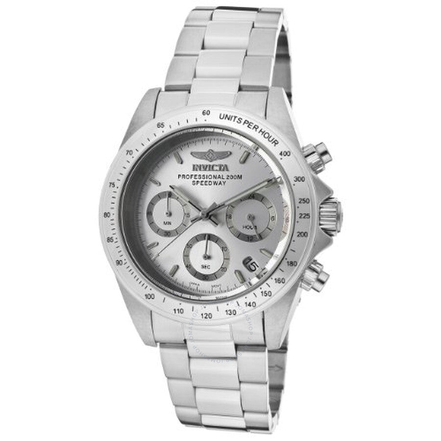 Open Box - Invicta Speedway Chronograph Silver Dial Men's Watch 14381 - Dawson Watches