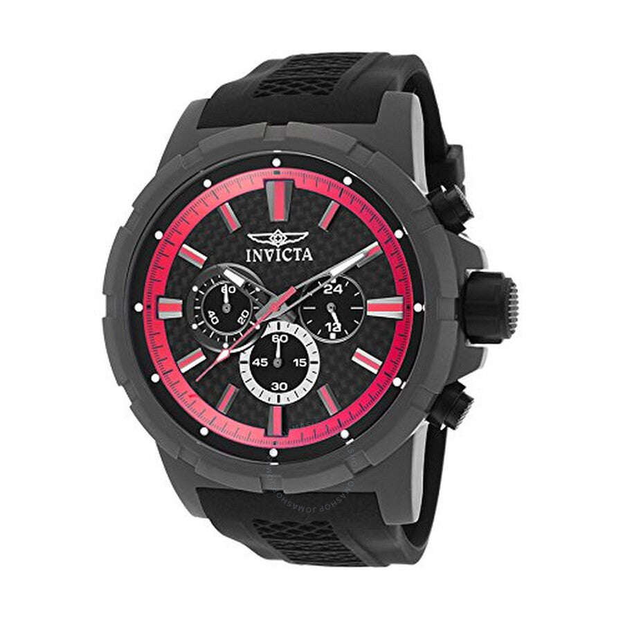 Open Box - Invicta TI-22 Chronograph Black Dial Black Silicone Men's Watch 20452 - Dawson Watches
