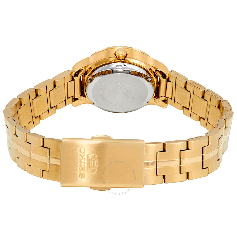 Open Box - Seiko Series 5 Automatic Gold Dial Gold-tone Ladies Watch SYME02 - Dawson Watches #3