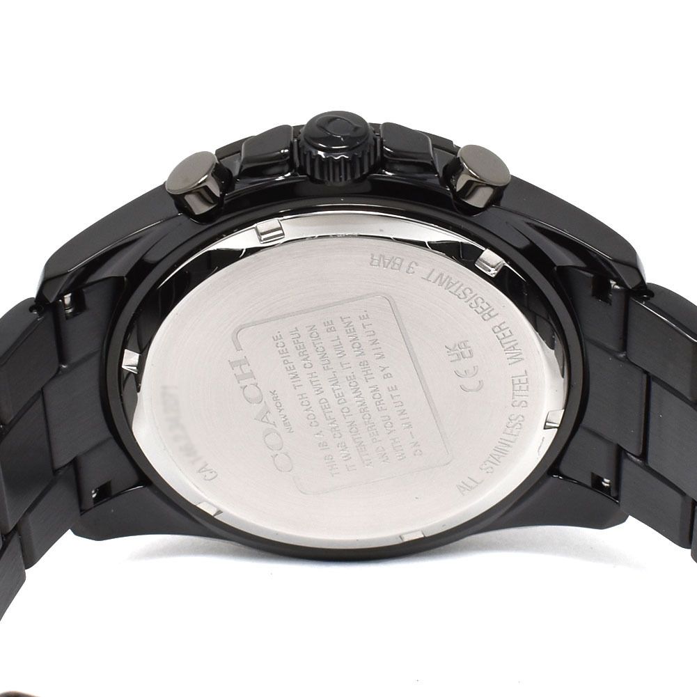 Coach Kent Chronograph Black & Yellow Men's Watch 14602563 - Dawson Watches #3
