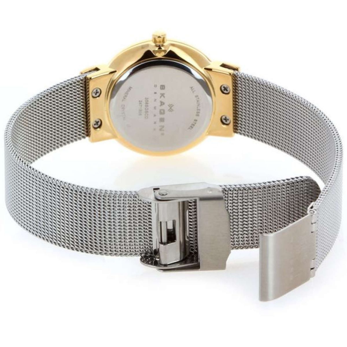 Skagen Freja Silver Dial Stainless Steel Mesh Ladies Watch 358SGSCD