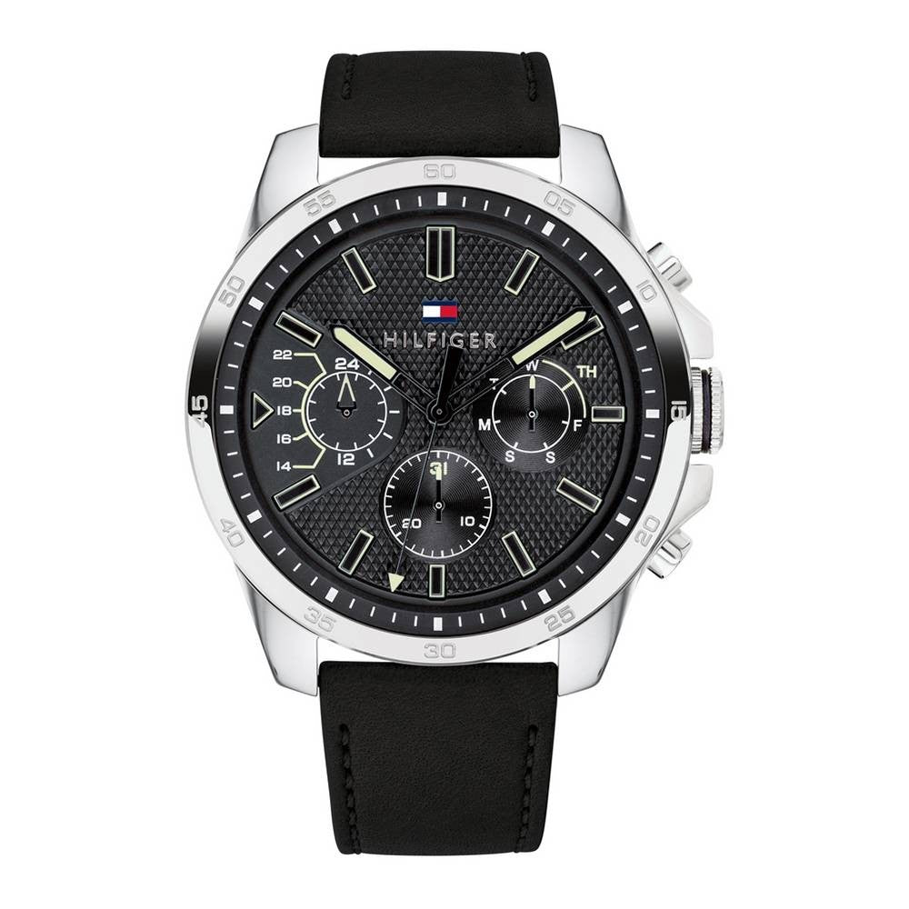 Tommy Hilfiger Decker Chronograph Black Dial Men's Watch 1791563