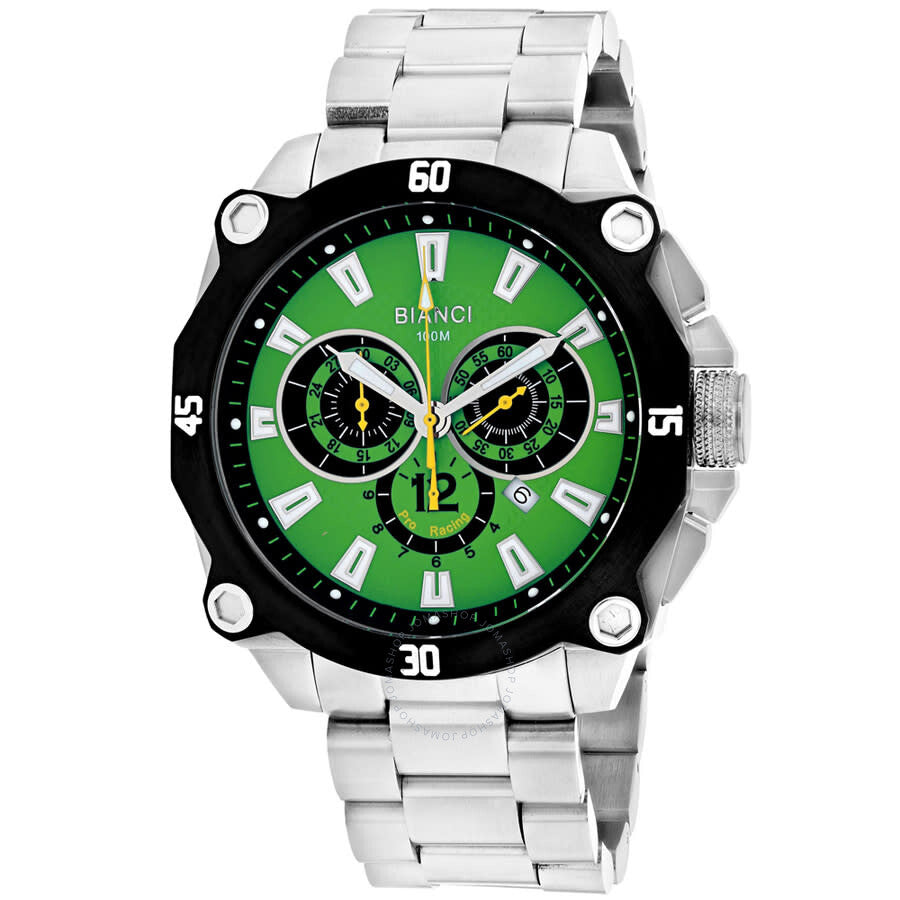 Roberto Bianci Enzo Chronograph Quartz Green Dial Men's Watch RB71012 - The Watches Men & Co