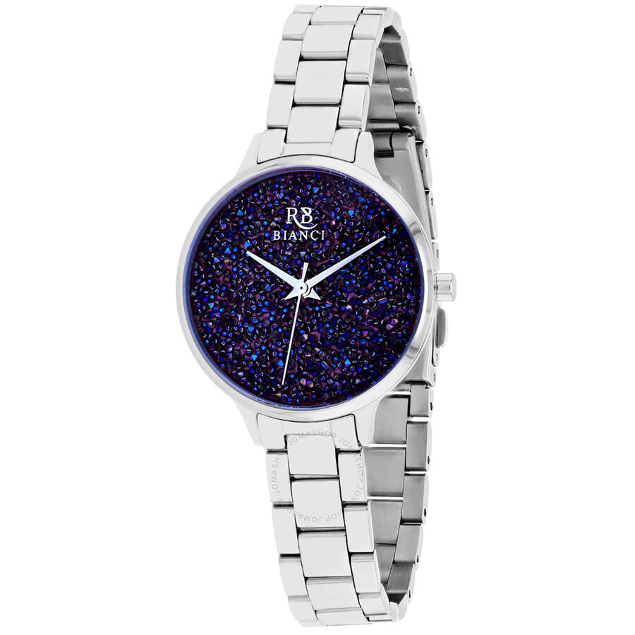 Roberto Bianci Gemma Quartz Purple Dial Ladies Watch RB0247 - The Watches Men & Co