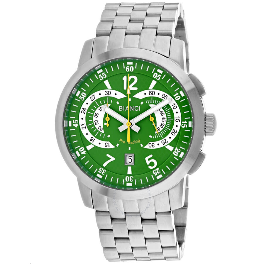 Roberto Bianci Lombardo Chronograph Quartz Green Dial Men's Watch RB70961 - Dawson Watches