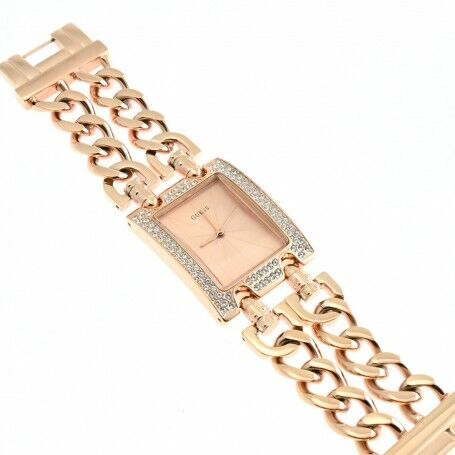 Guess Heavy Metal Rose Gold Crystal Dial Women's Watch W0072L3 - Dawson Watches #2