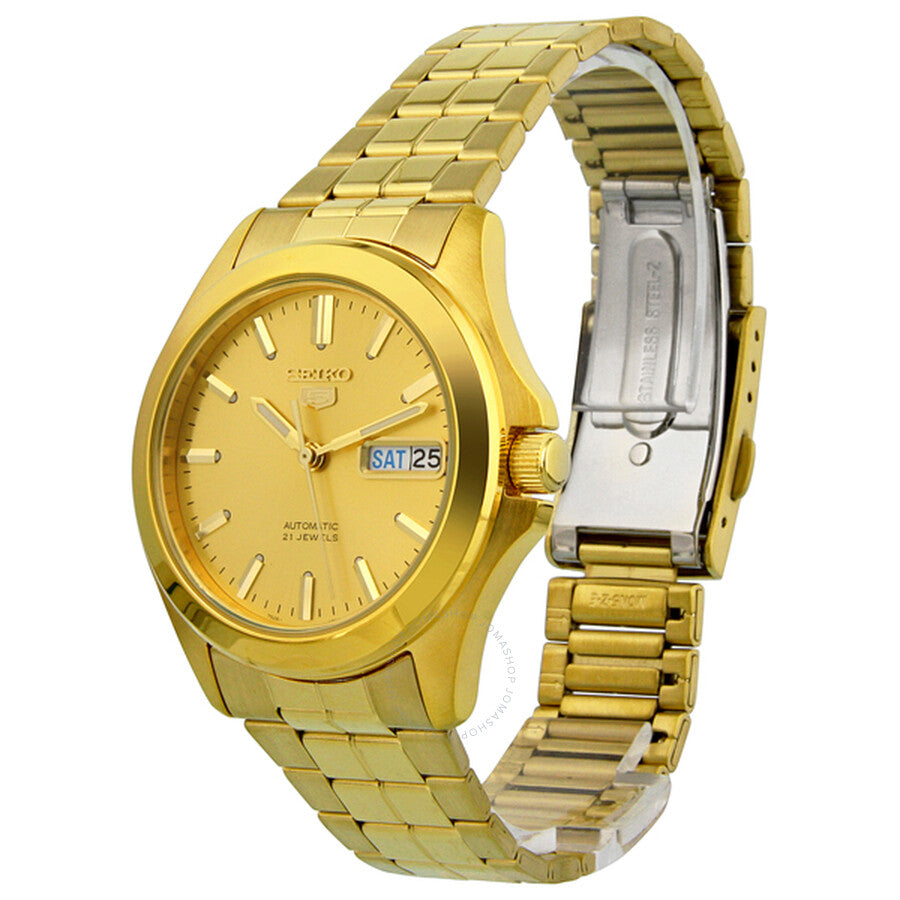 Seiko 5 All Gold-plated Stainless Steel Men's Watch SNKK98 - Dawson Watches #2
