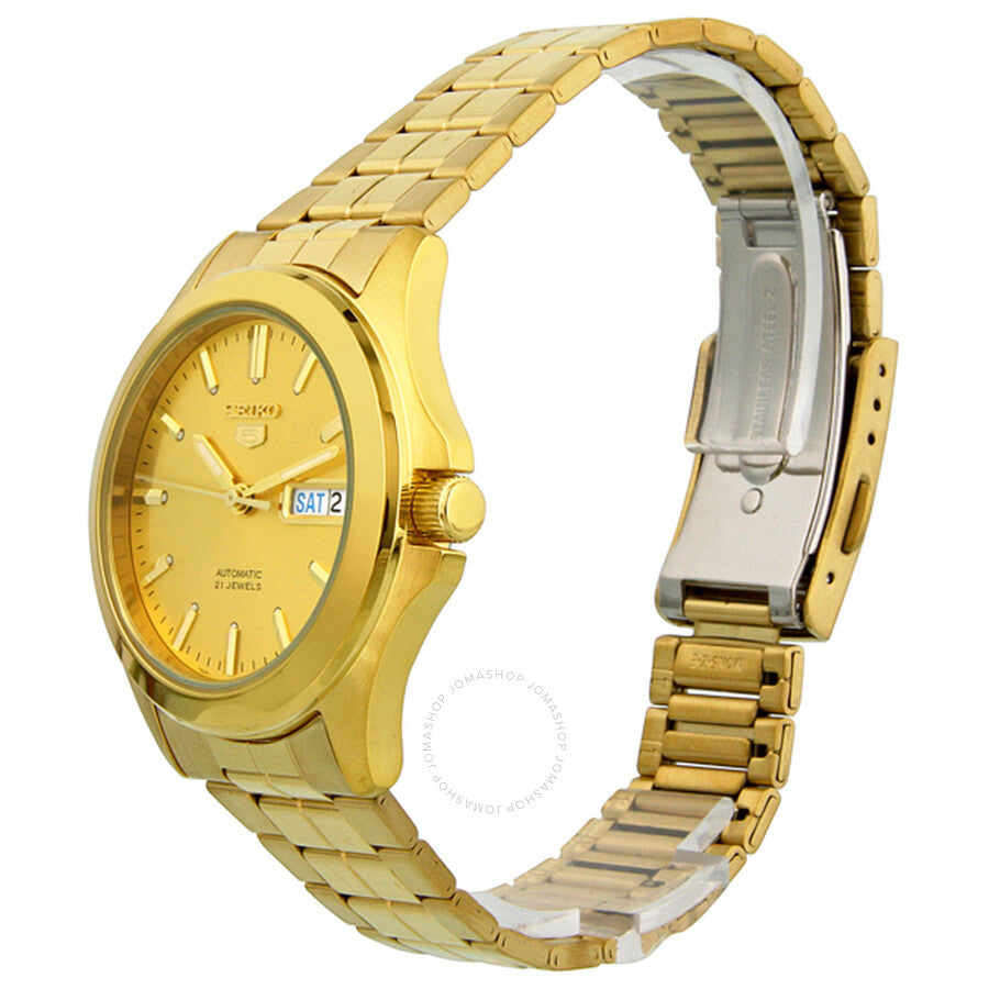 Seiko 5 All Gold-plated Stainless Steel Men's Watch SNKK98 - Dawson Watches #3