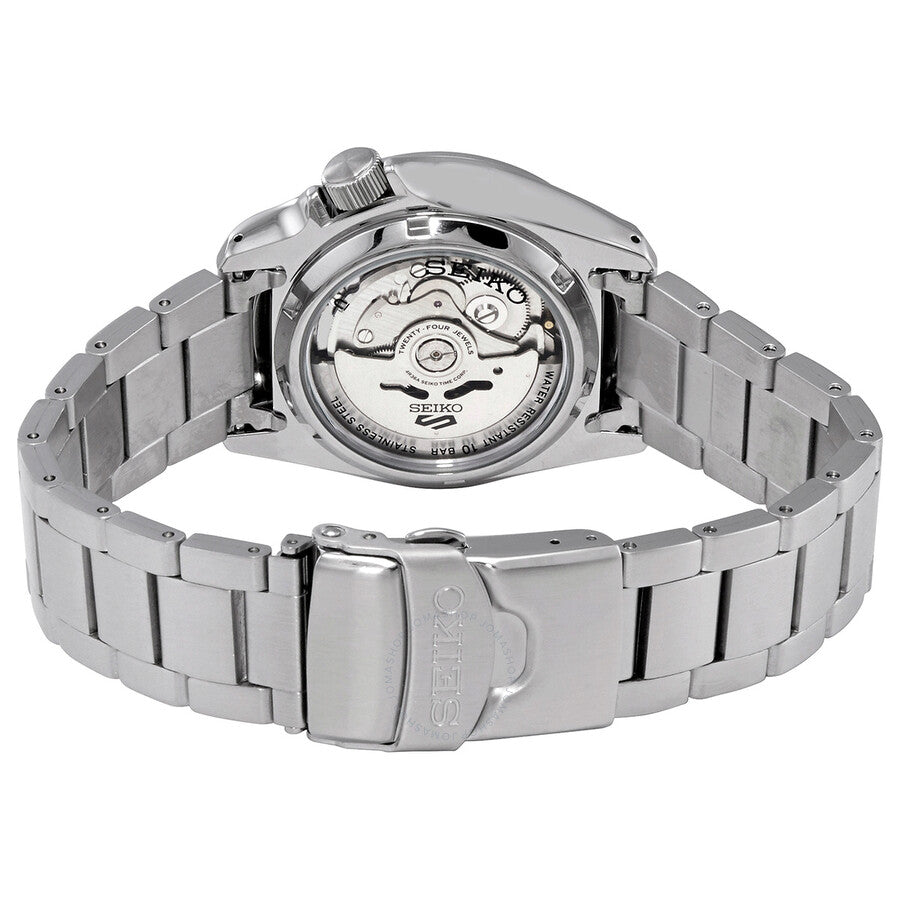 Seiko 5 Automatic Black Dial Stainless Steel Men's Watch SRPE57K1 - Dawson Watches #3