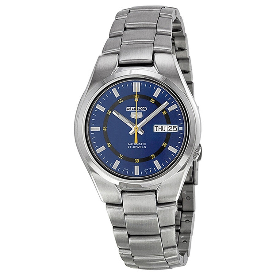 Seiko 5 Automatic Blue Dial Stainless Steel Men's Watch SNK615K1 - Dawson Watches
