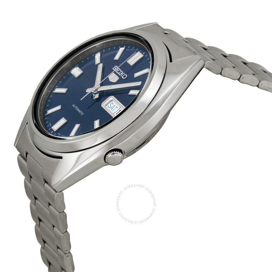 Seiko 5 Automatic Blue Dial Stainless Steel Men's Watch SNXS77 - Dawson Watches #2